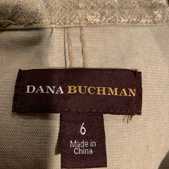 Dana Buchman metallic Snakeskin Print Jacket, Size 6 - Picture 5 of 6